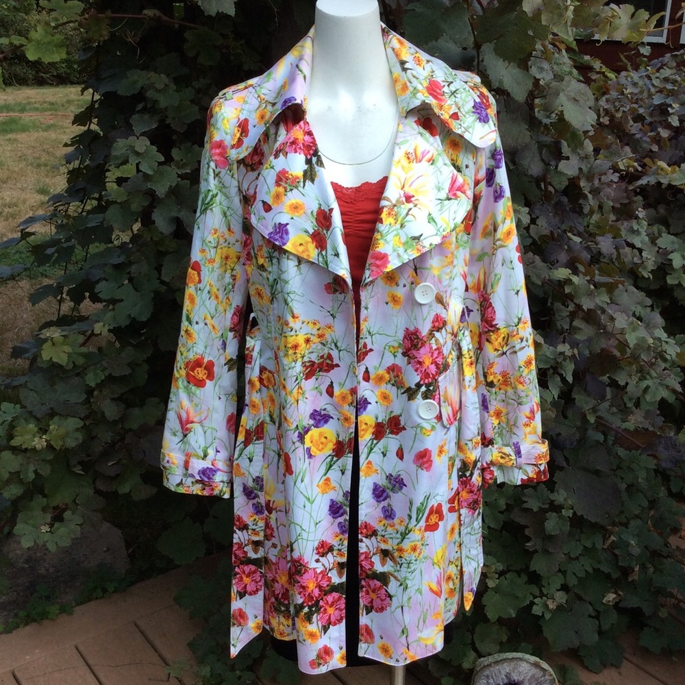 💥Sale! Alberto Makali wildflower trench - Picture 4 of 8